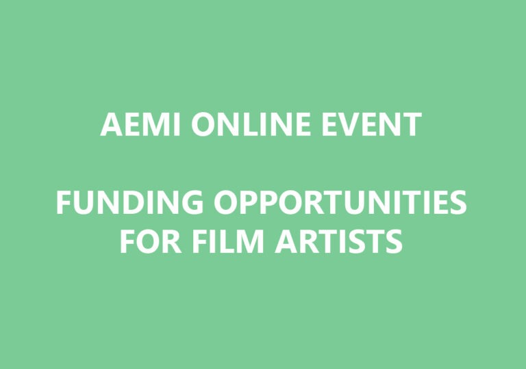 16th April day-long information clinic looking at funding opportunities & approaches to funding for film artists