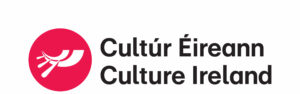 Black and pink logo reads: Cultúr Éireann Culture Ireland