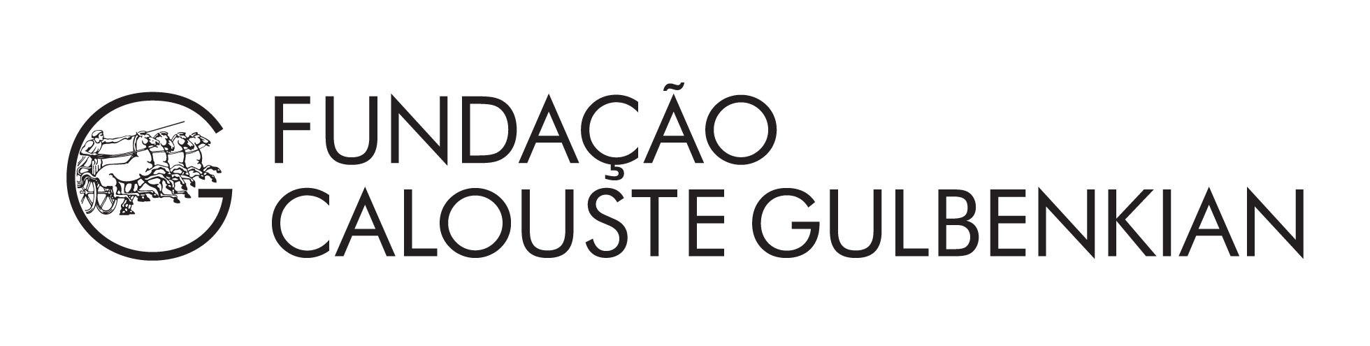 Logo for Fundacao Calouste Gulbenkian, black text on a white background