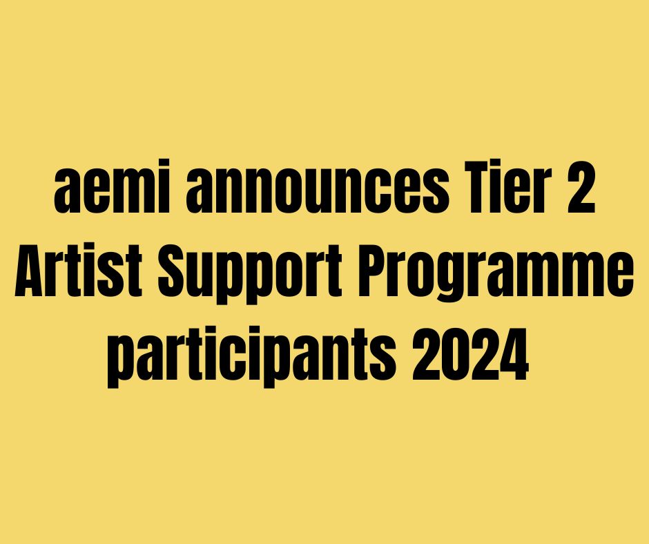 aemi - announces 'Developing Your Practice as a Film Artist' Participants 2024/2025