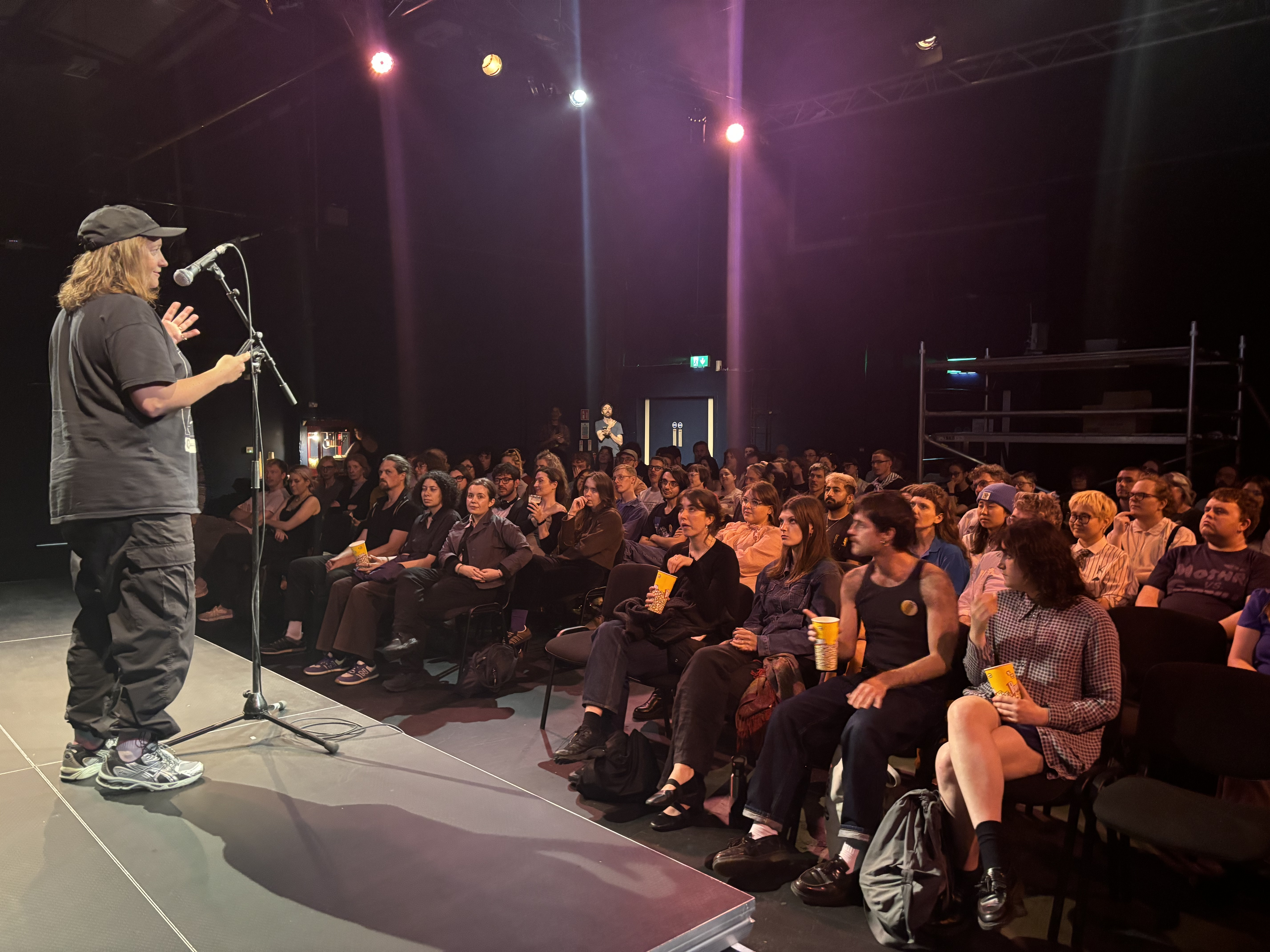 Una Mullally opens the festival to a sold out crowd at The Complex